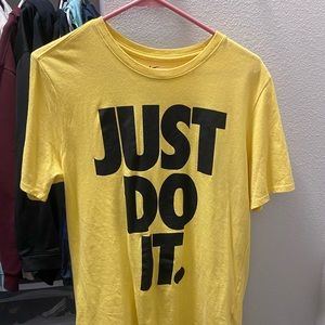 Yellow Nike shirt